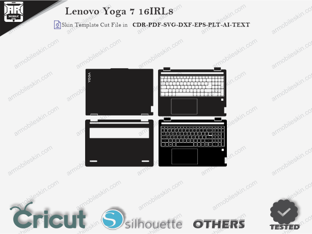 Lenovo Yoga 7 16IRL8 Skin Template Vector Cut File