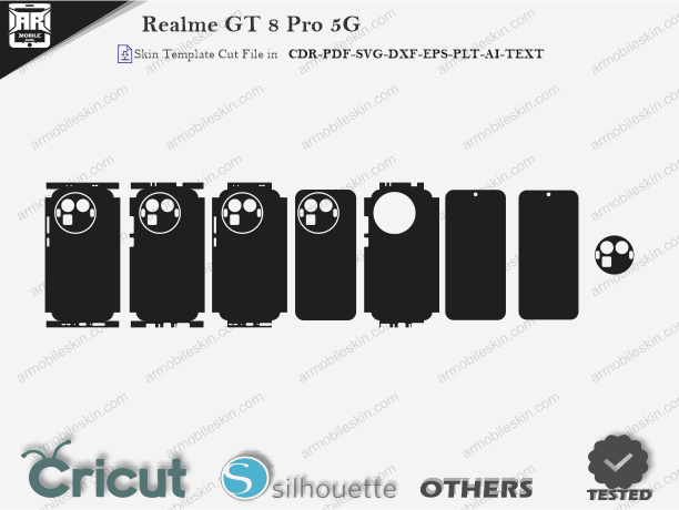 Realme GT 8 Pro 5G Skin Template Vector Cut File