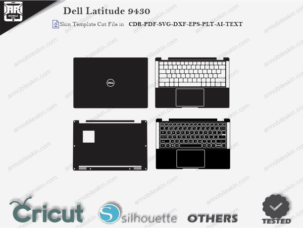 Dell Latitude 9430 Skin Template Vector