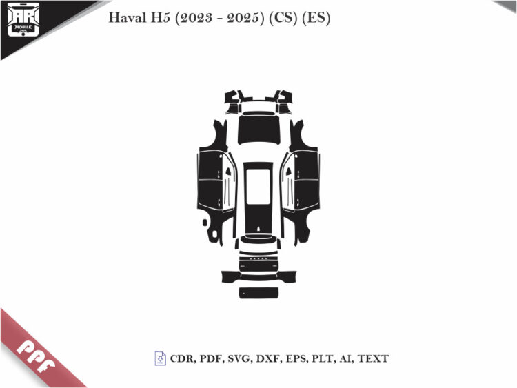 Haval H5 (2023 – 2025) (CS) (ES) Full Car Body PPF Cutting Template