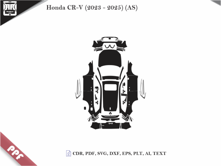Honda CR-V (2023 – 2025) (AS) Full Car Body PPF Cutting Template