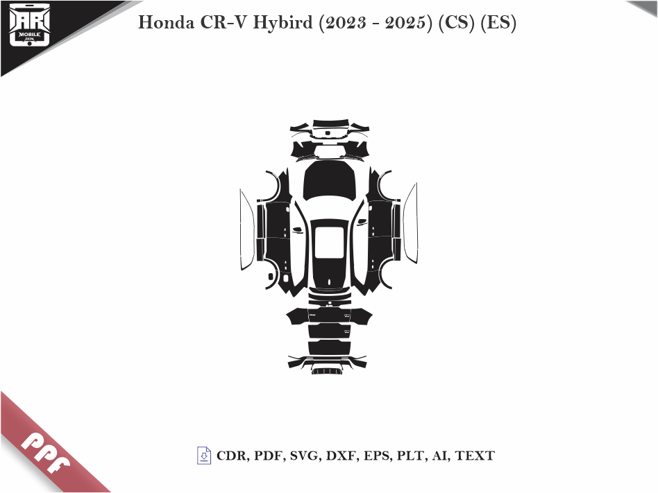 Honda CR-V Hybird (2023 - 2025) (CS) (ES) Car Body PPF Cutting Template