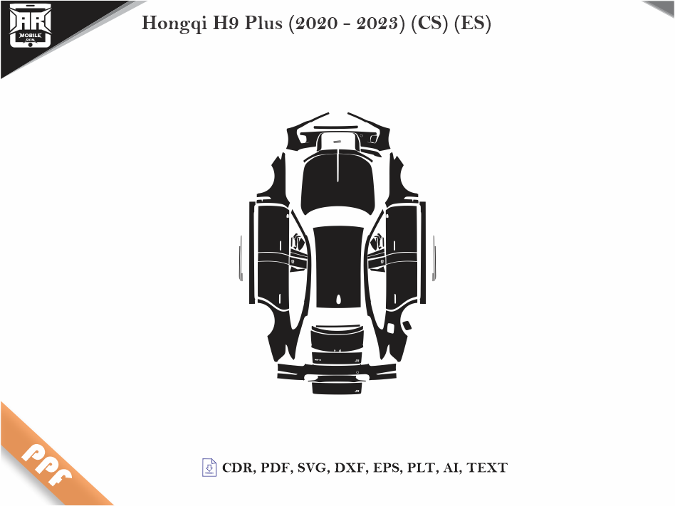 Hongqi H9 Plus (2020 - 2023) (CS) (ES) Car Body PPF Cutting Template