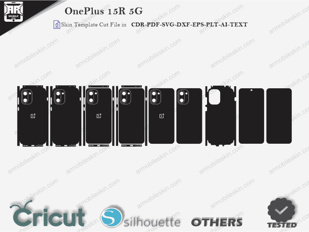 OnePlus 15R 5G Skin Template Vector Cut File