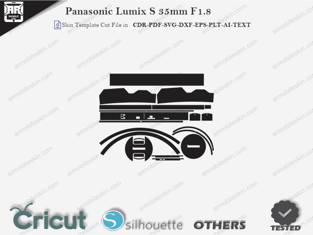 Panasonic Lumix S 35mm F1.8 Skin Template Vector Cut File