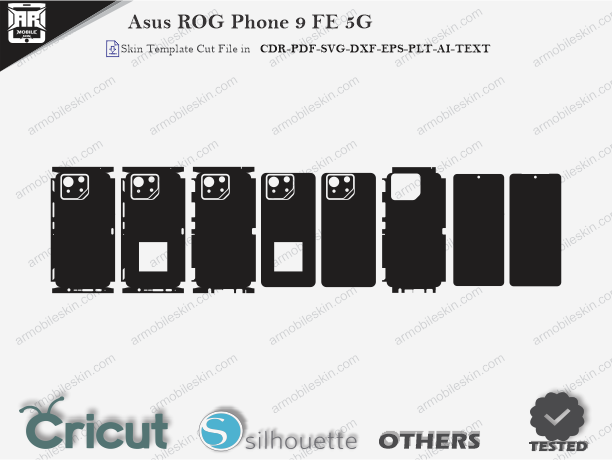 Asus ROG Phone 9 FE 5G Skin Template Vector Cut File