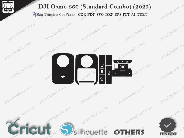 DJI Osmo 360 (Standard Combo) (2025) Skin Template Vector Cut File