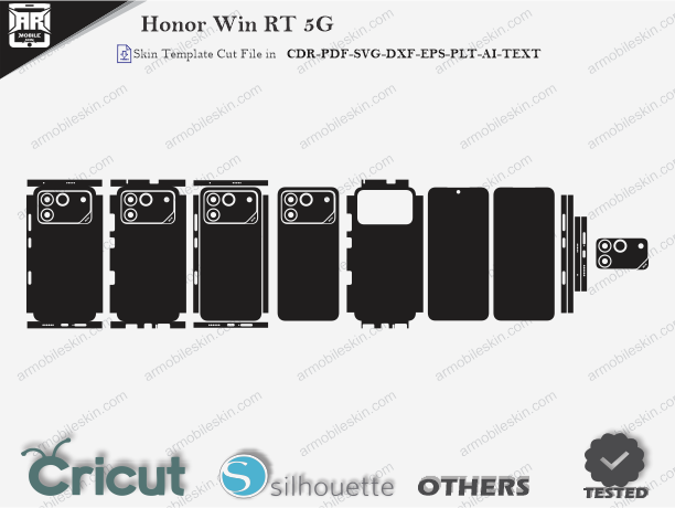 Honor Win RT 5G Skin Template Vector Cut File