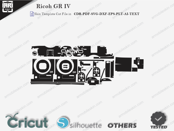 Ricoh GR IV Skin Template Vector Cut File