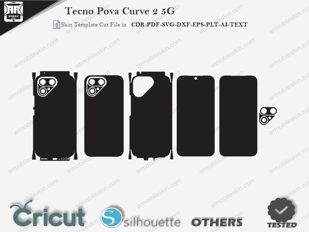 Tecno Pova Curve 2 5G Skin Template Vector Cut File