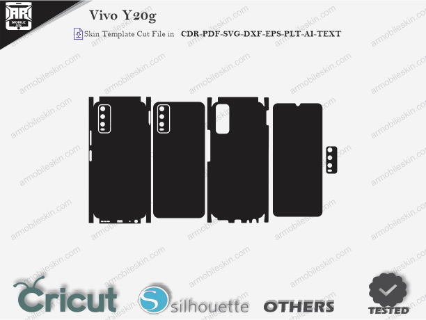 Vivo Y20g Skin Template Vector Cut File