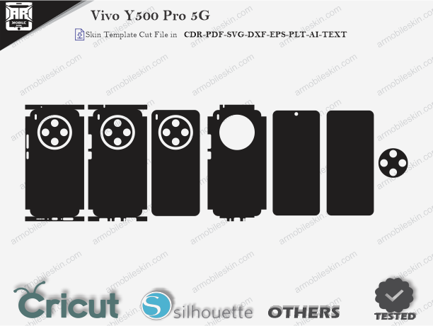 Vivo Y500 Pro 5G Skin Template Vector Cut File