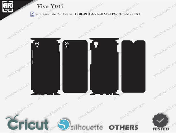 Vivo Y91i Skin Template Vector Cut File