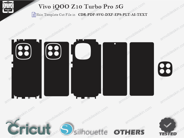 Vivo iQOO Z10 Turbo Pro 5G Skin Template Vector