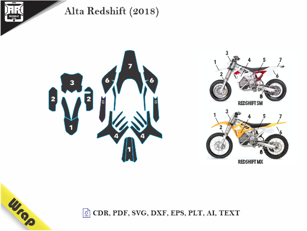 Alta Redshift (2018) Vinyl Wrap Template