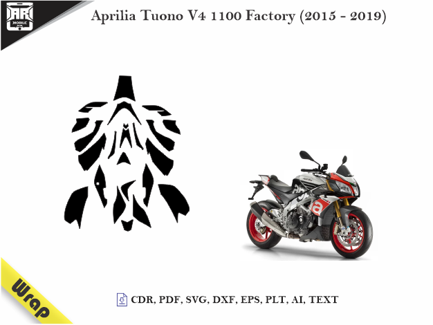Aprilia Tuono V4 1100 Factory (2015 – 2019) Vinyl Wrap Template