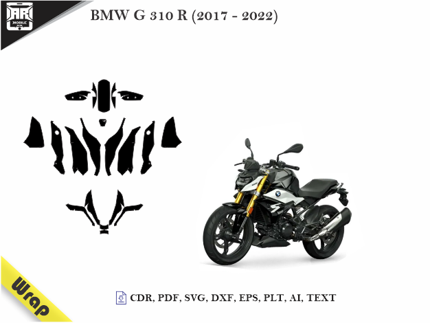 BMW G 310 R (2017 - 2022) VInyl Wrap Template
