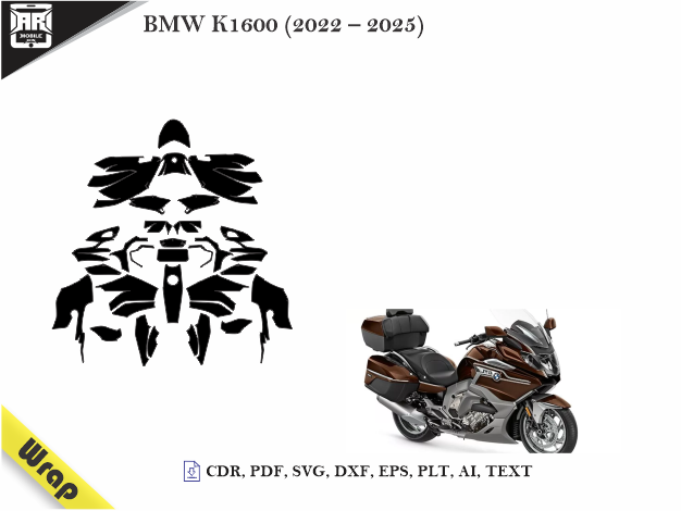 BMW K1600 (2022 – 2025) VInyl Wrap Template