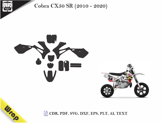 Cobra CX50 SR (2010 – 2020) Vinyl Wrap Template