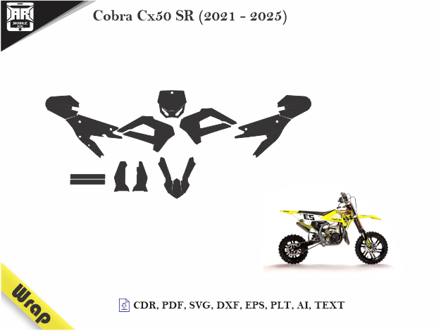 Cobra Cx50 SR (2021 – 2025) Vinyl Wrap Template