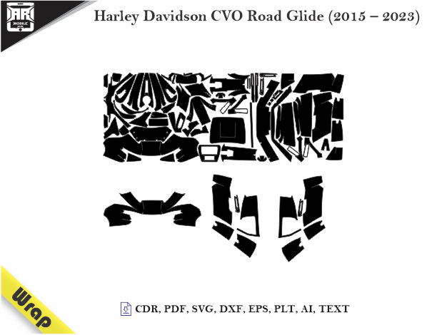 Harley Davidson CVO Road Glide (2015 – 2023) Vinyl Wrap Template