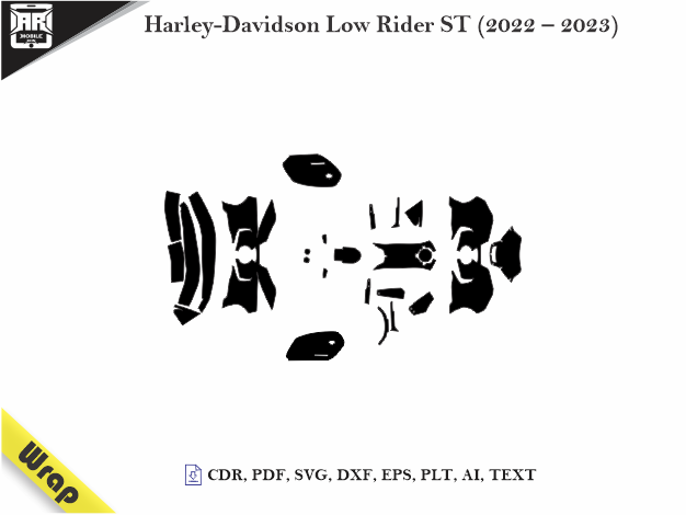 Harley Davidson Low Rider ST (2022 – 2023) Vinyl Wrap Template