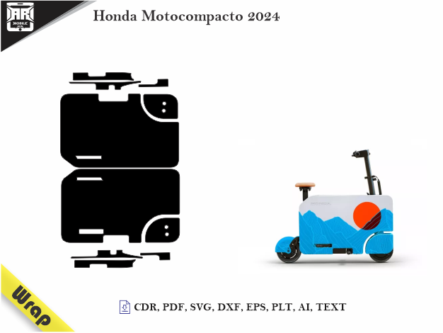 Honda Motocompacto 2024 VInyl Wrap Template