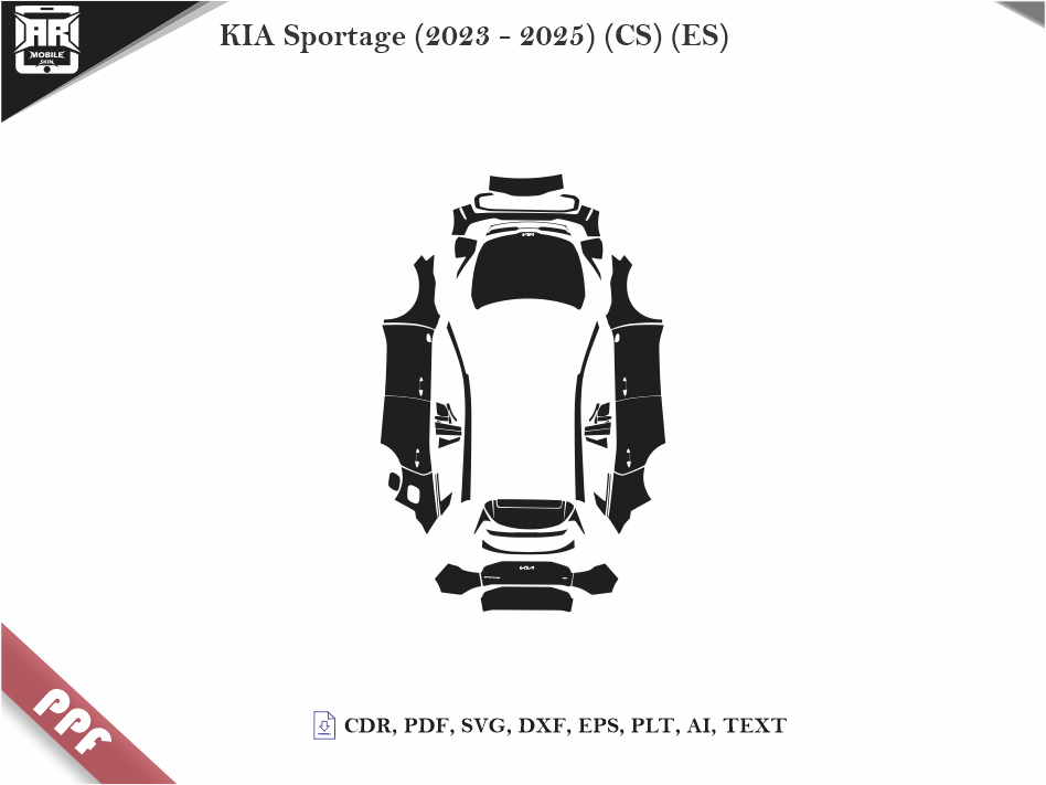 KIA Sportage (2023 - 2025) (CS) (ES) Car Body PPF Cutting Template