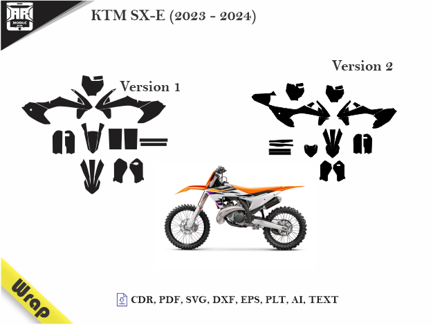 KTM SX-E (2023 - 2024) VInyl Wrap Template