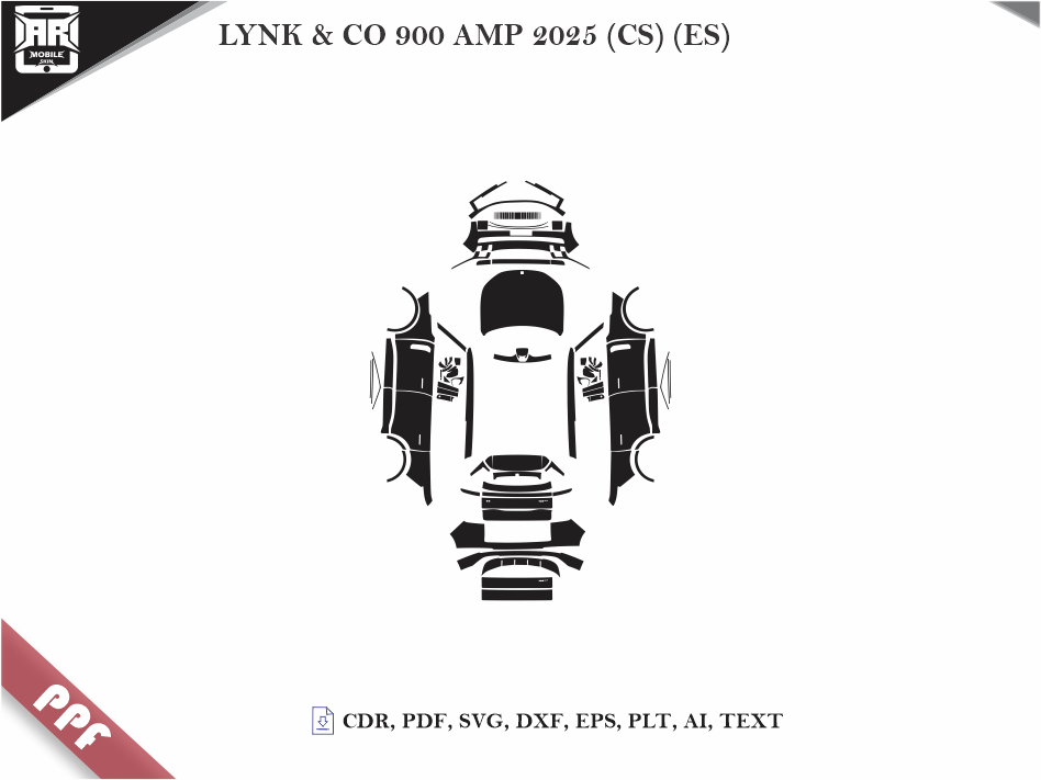 LYNK & CO 900 AMP 2025 (CS) (ES) Car Body PPF Cutting Template