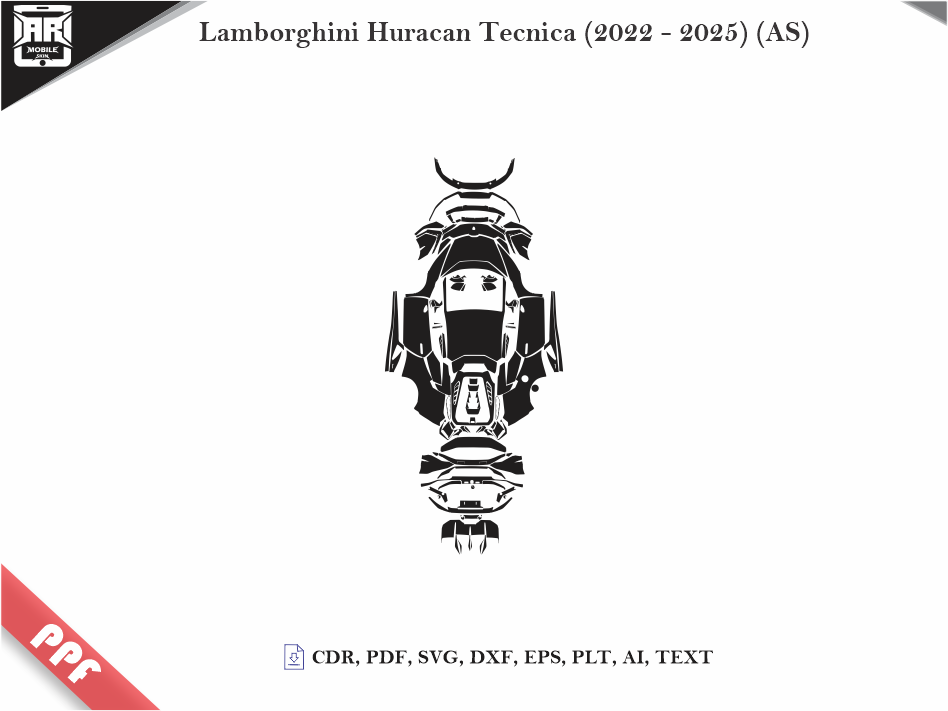 Lamborghini Huracan Tecnica (2022 - 2025) (AS) Car Body PPF Cutting Template