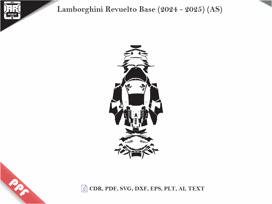 Lamborghini Revuelto Base (2024 - 2025) (AS) Car Body PPF Cutting Template