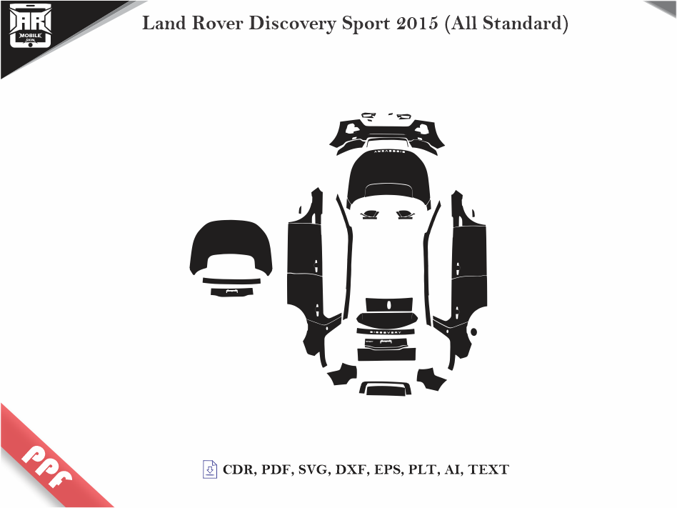Land Rover Discovery Sport 2015 (All Standard) Car Body PPF Cutting Template