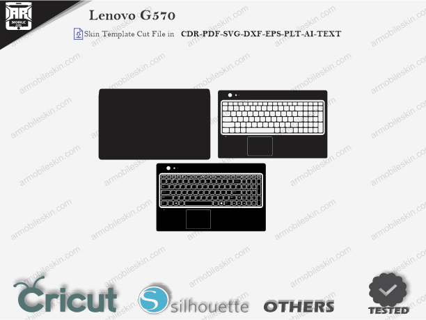 Lenovo G570 Skin Template Vector Cut File