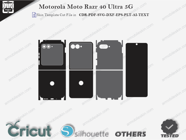 Motorola Moto Razr 40 Ultra 5G Skin Template Vector