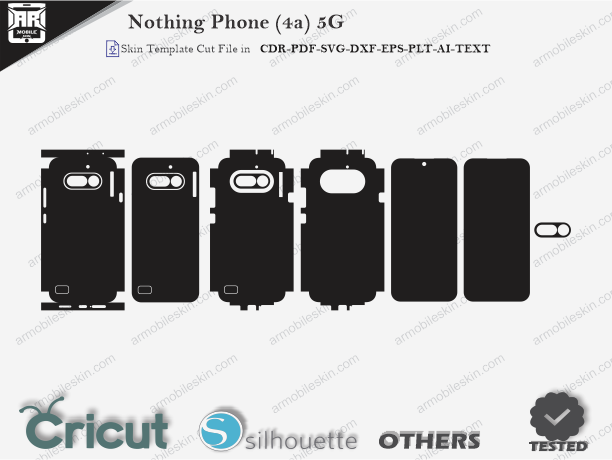 Nothing Phone (4a) 5G Skin Template Vector