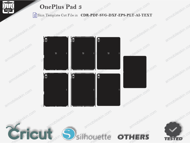OnePlus Pad 3 Skin Template Vector Cut File