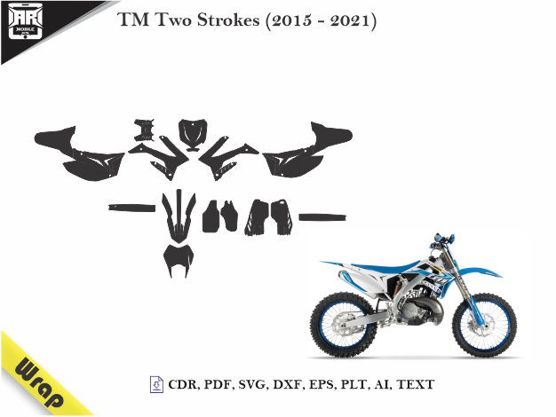 TM Two Strokes (2015 – 2021) Vinyl Wrap Template