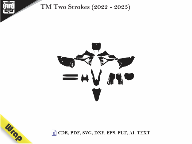TM Two Strokes (2022 – 2025) Vinyl Wrap Template