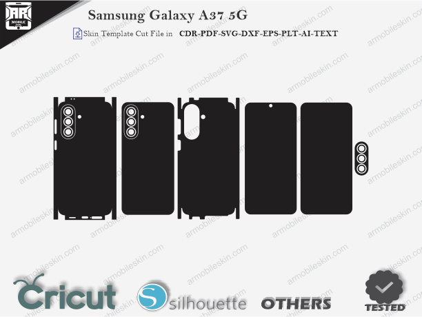 Samsung Galaxy A37 5G Skin Template Vector Cut File