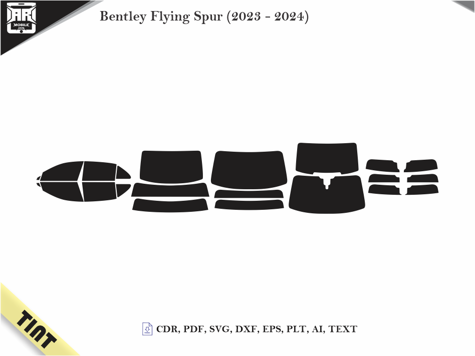 Bentley Flying Spur (2023 - 2024)Tint Template