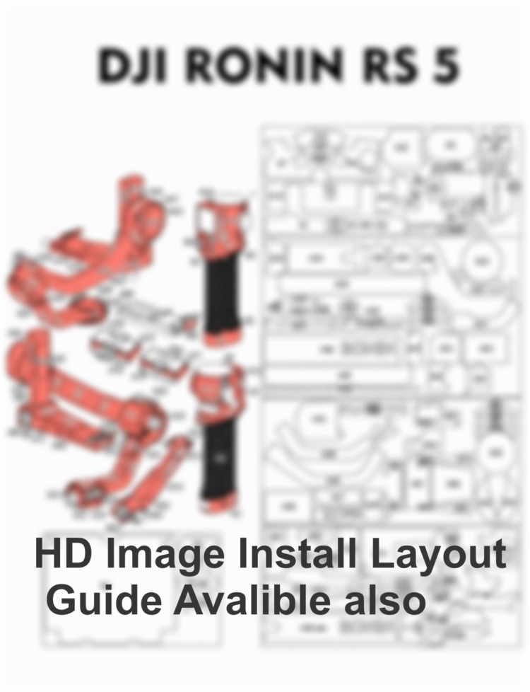 DJI Ronin RS 5 Skin Template Vector