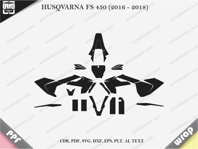 HUSQVARNA FS 450 (2016 – 2018) Wrap Skin Template Vector