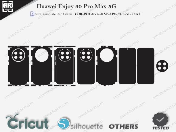 Huawei Enjoy 90 Pro Max 5G Skin Template Vector Cut File