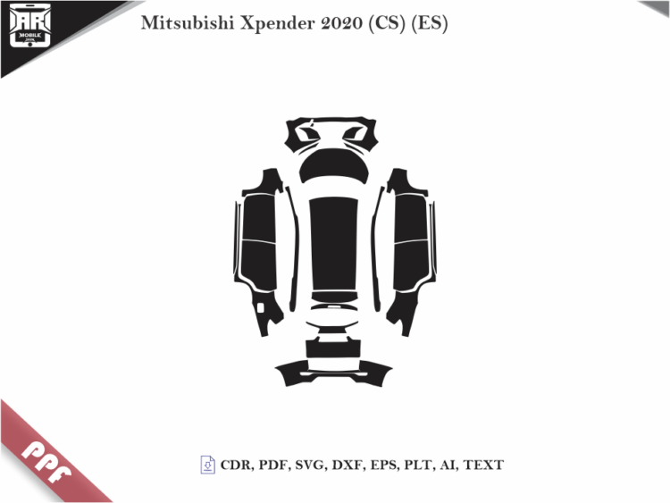 Mitsubishi Xpender 2020 (CS) (ES) Full Car Body PPF Cutting Template