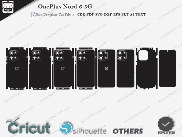OnePlus Nord 6 5G Skin Template Vector