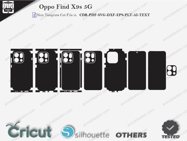 Oppo Find X9s 5G Skin Template Vector