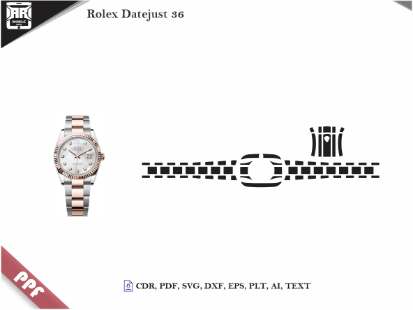 Rolex Datejust 36 PPF Cut Template