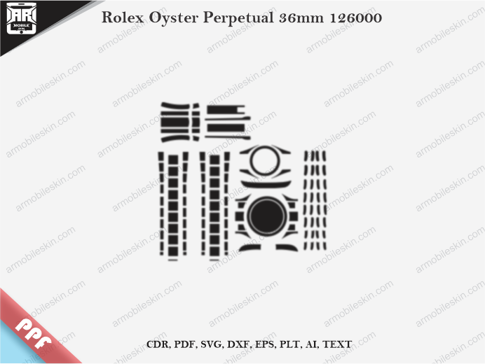 Rolex Oyster Perpetual 36mm 126000 PPF Cut Template