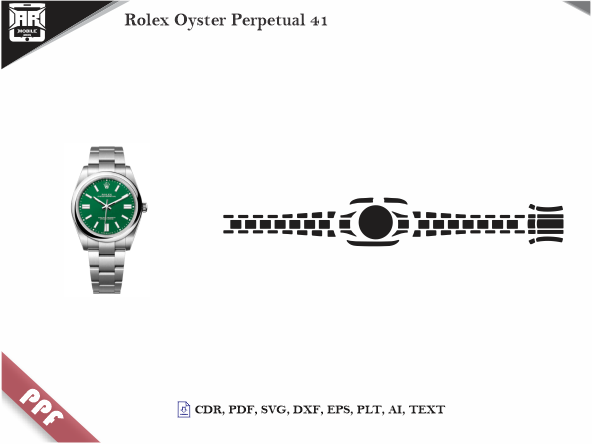 Rolex Oyster Perpetual 41 PPF Cut Template Vector